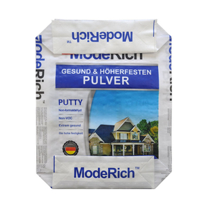 Bolsa de saco tejido PP adhesivo impermeable para azulejos de 20 kg